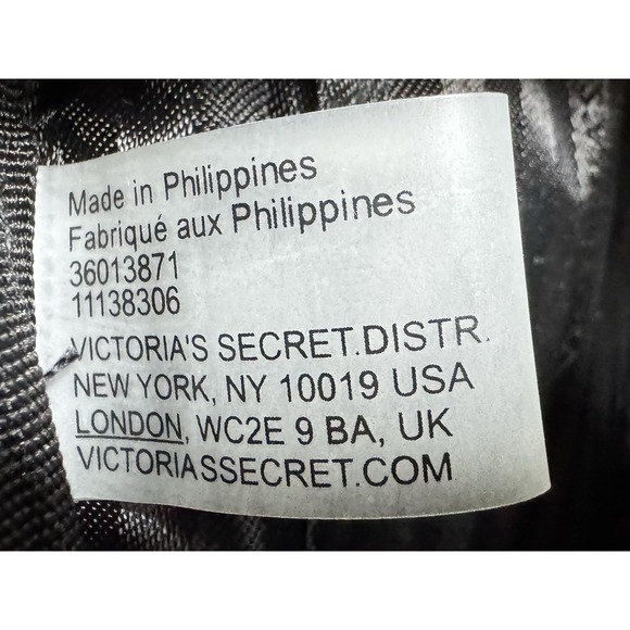 VICTORIA'S SECRET Embellished Gold Chain Small City Mini Backpack Black - Picture 5 of 7